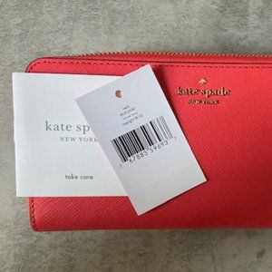 NWT: Kate Spade Neda Laurel Way wallet in Stoplight